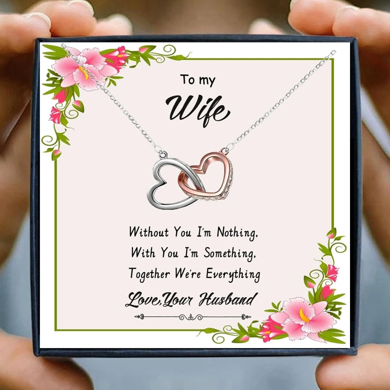 Gilded Grace™ | "2 HEART" Necklace for Women